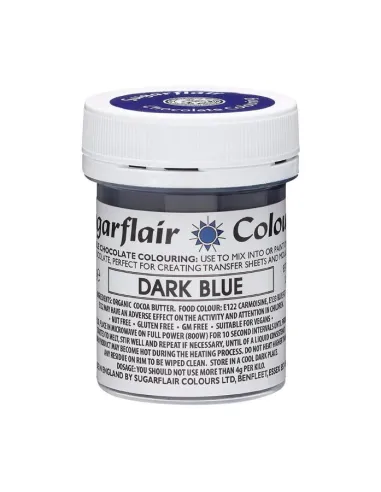 Colorante liposoluble para chocolate Azul oscuro 35 g Sugarflair
