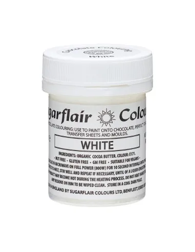 Colorante liposoluble para chocolate Blanco 35 g Sugarflair