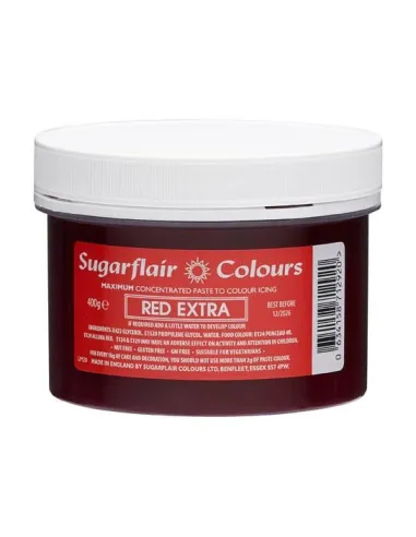 Colorante en pasta Extra Rojo 400 g Sugarflair