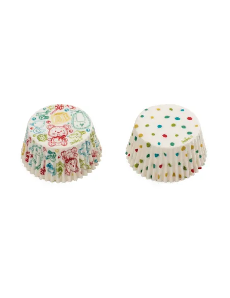 Set 36 cápsulas Bebé y lunares Decora