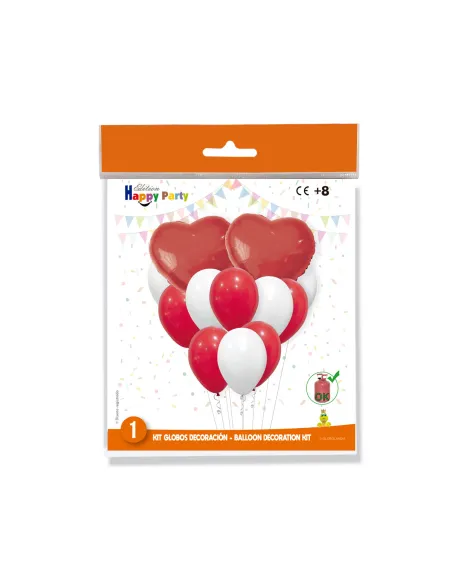 Kit globos Corazón rojo