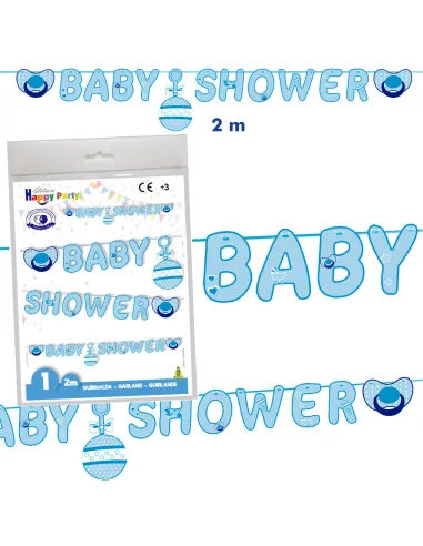 Guirnalda Baby Shower Azul