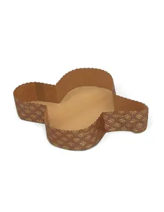 Set 5 moldes de papel grueso Colomba (paloma) 750 g Decora