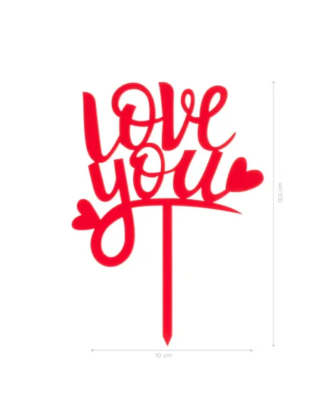 Topper para tarta Love You