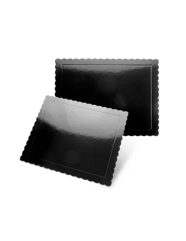 Base rectangular rígida negra 40 x 30 cm