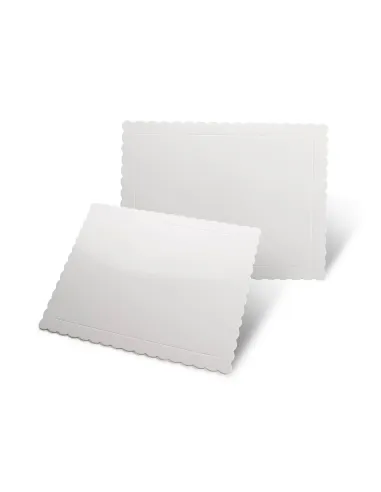 Base rectangular rígida blanca 40 x 30 cm