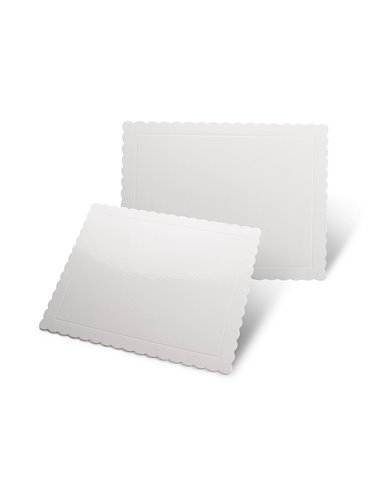 Base rectangular rígida blanca 30 x 25 cm