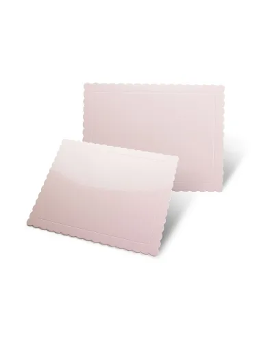 Base rectangular rígida rosa bebé 30 x 25 cm