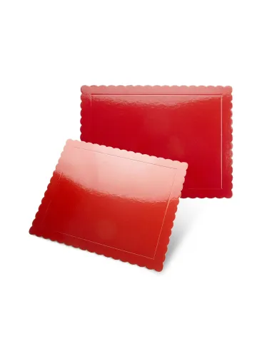 Base rectangular rígida roja 40 x 30 cm