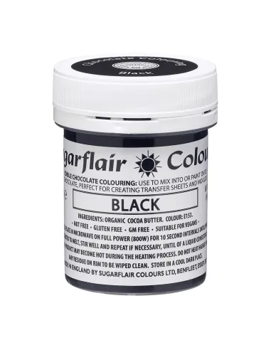 Colorante liposoluble para chocolate Negro 35 g Sugarflair