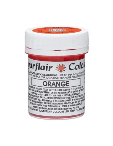 Colorante liposoluble para chocolate Naranja 35 g Sugarflair