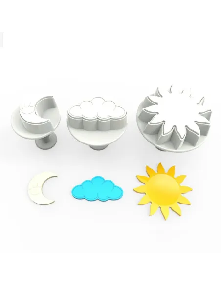 Set 3 cortadores expulsor Cielo
