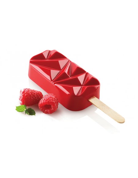 Moldes silicona y bandeja para 12 helados Gel11 Shock Silikomart