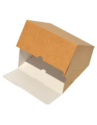 Caja para tarta blanca 20,5 x 20,5 x 12,8 cm