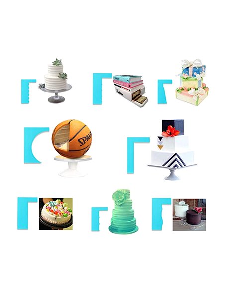 Scraper alisador de contorno recto dientes dobles