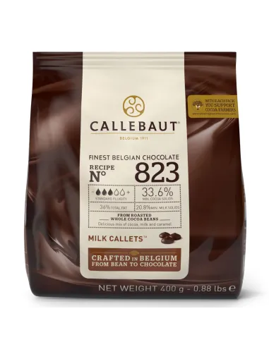 Chocolate con leche para fuente y cobertura 400 g Callebaut