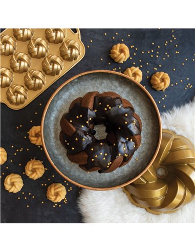 Molde Braided Bundt Pan 75º Aniversario Nordic Ware