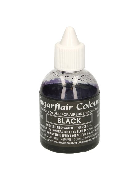 Colorante para aerógrafo Negro 60 ml Sugarflair