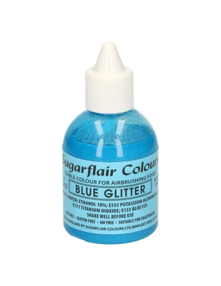 Colorante para aerógrafo Azul metalizado 60 ml Sugarflair