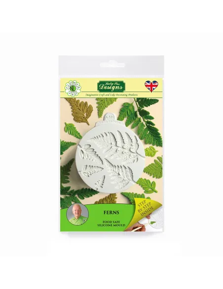 Molde silicona Hojas de Helecho Katy Sue