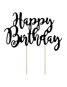 Topper tarta Happy Birthday Negro PartyDeco