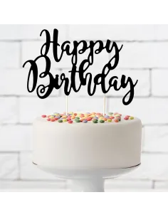 Topper tarta Happy Birthday Negro PartyDeco 2