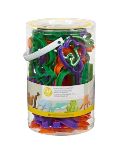 Set 50 cortadores con forma de animales Wilton