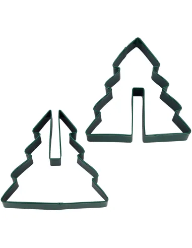Set 2 cortadores galletas Árbol de Navidad 3D Wilton