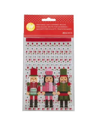 Set 20 mini bolsas Cascanueces Navidad Wilton