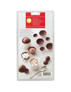 Molde para chocolate 6 semiesferas Wilton
