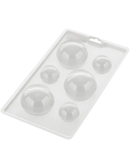 Molde para chocolate 6 semiesferas Wilton