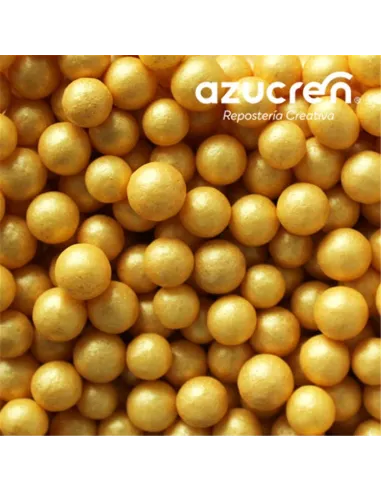 Perlas de azúcar doradas 7 mm Azucren