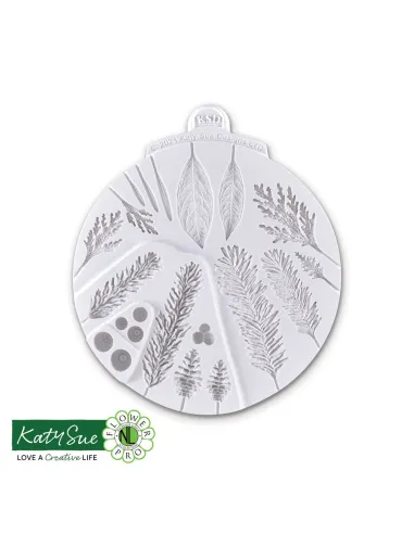 Molde silicona Hojas de invierno Katy Sue