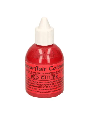 Colorante para aerógrafo Rojo metalizado 60 ml Sugarflair