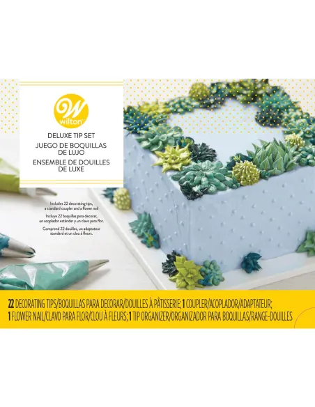 Juego de boquillas y caja organizadora de boquillas Wilton