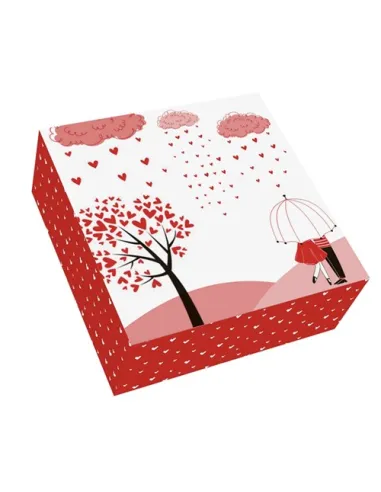 Caja con asa Amore San Valentín 25 x 25 x 8 cm