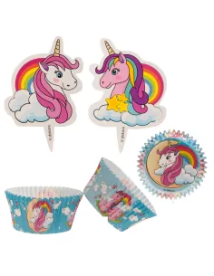 Cápsulas de papel combo Unicornio Dekora