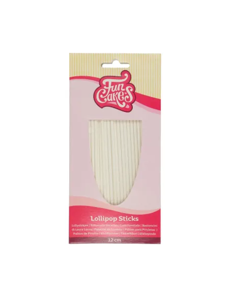 Palitos para piruletas 12 cm (50 unidades) Funcakes