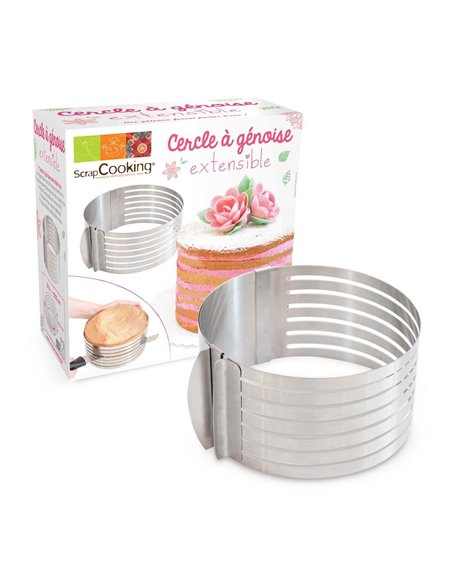 Cortador de bizcochos ajustable 16-20 cm Scrapcooking