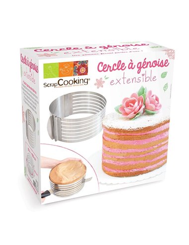 Cortador de bizcochos ajustable 16-20 cm Scrapcooking