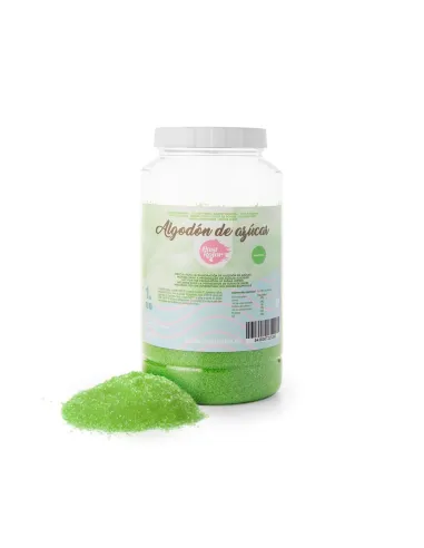 Algodón de azúcar verde sabor manzana 1 kg Pastkolor