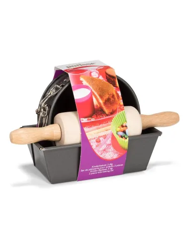 Kit de repostería para niños rodillo y moldes Patisse