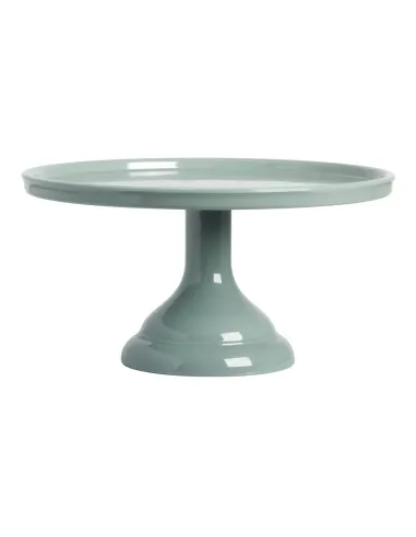 Stand para tartas ondulado Verde salvia 27,5 cm