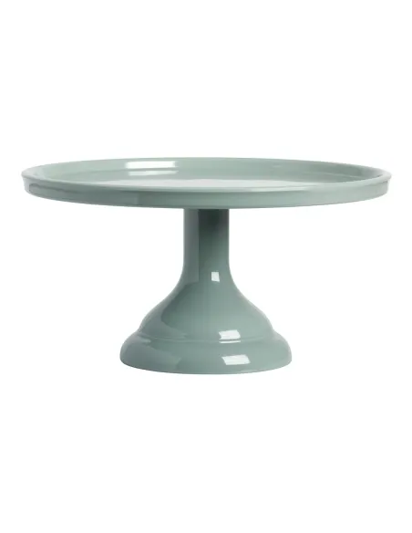 Stand para tartas ondulado Verde salvia 27,5 cm