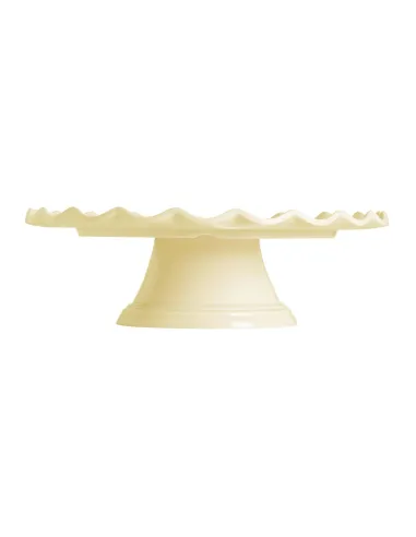 Stand para tartas ondulado Crema 27,5 cm