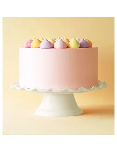 Stand para tartas ondulado Crema 27,5 cm