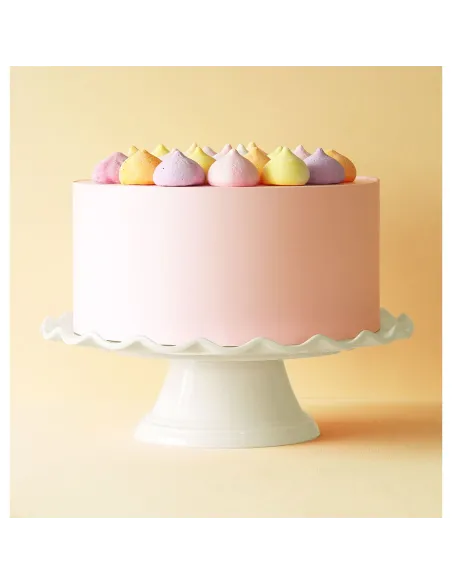 Stand para tartas ondulado Crema 27,5 cm