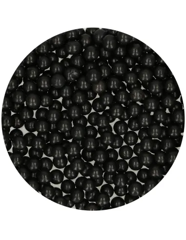 Perlas de azúcar negras 7 mm Funcakes