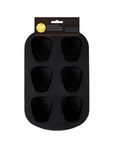 Molde silicona forma de calavera para Halloween.-Cocina y Repostería