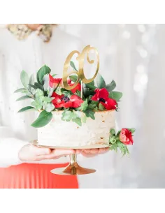 Topper tarta número 60 PartyDeco.-Cocina y Repostería 2